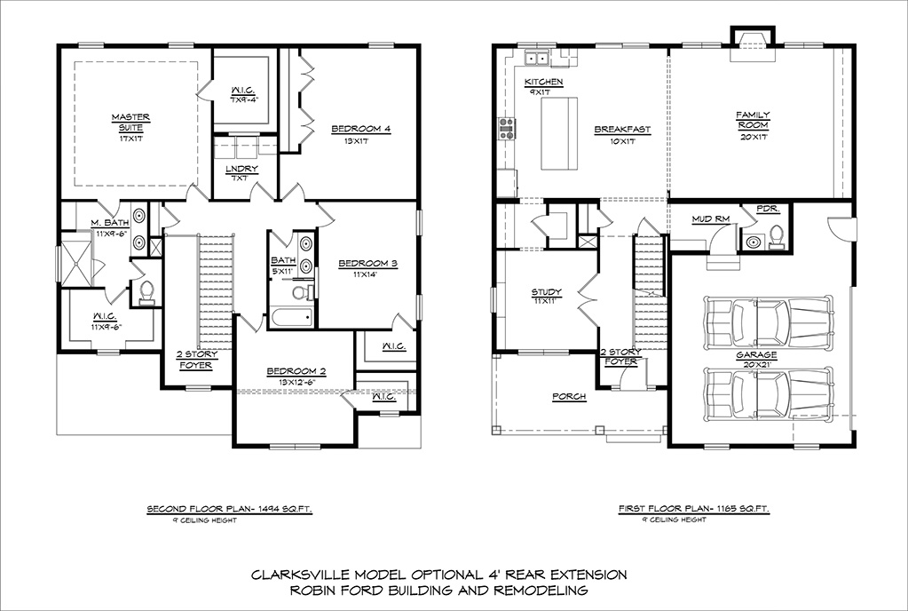 CLARKSVILLE-4'-Rear-Ext-1st-2nd-Floor-Plans-12-17-2